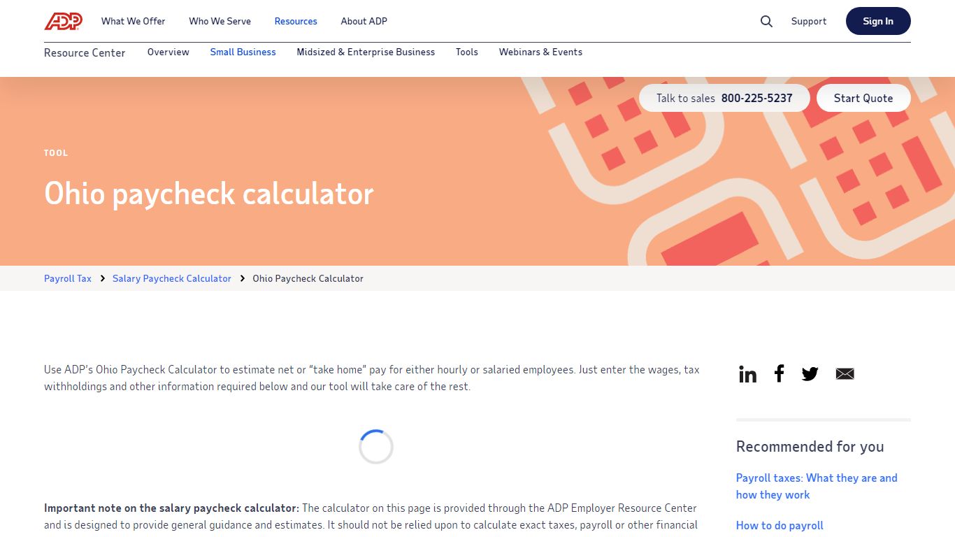 Ohio Paycheck Calculator | ADP